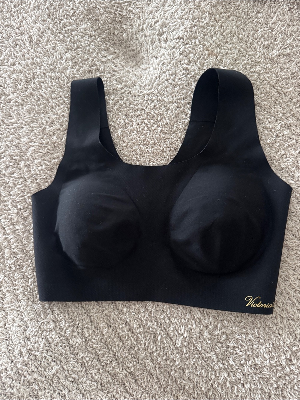 Victoria's Secret Black Seamless Scoop Sports Bralette - Picture 2 of 3